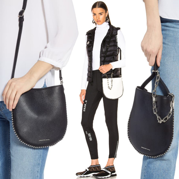 Alexander Wang Roxy Ballchain Mini Black Leather - Picture 1 of 8